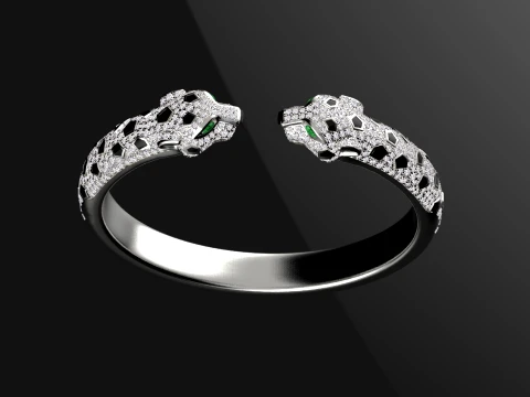 Bracelet panther 3D Print Model