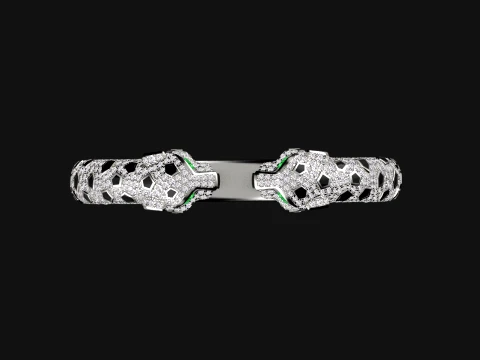Bracelet panther 3D Print Model