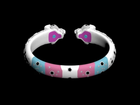 Bracelet panther 3D Print Model