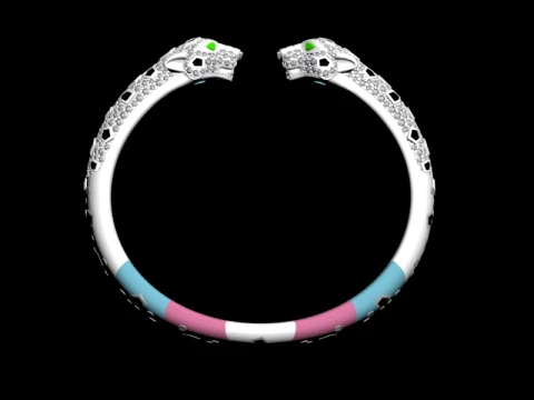 Bracelet panther 3D Print Model