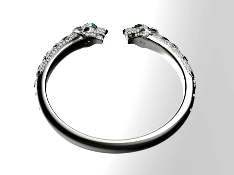 Bracelet panther 3D Print Model