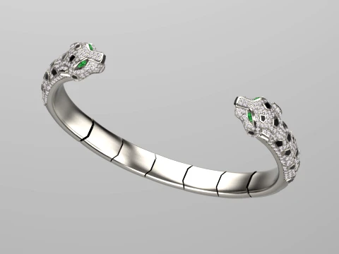 Bracelet panther 3D Print Model