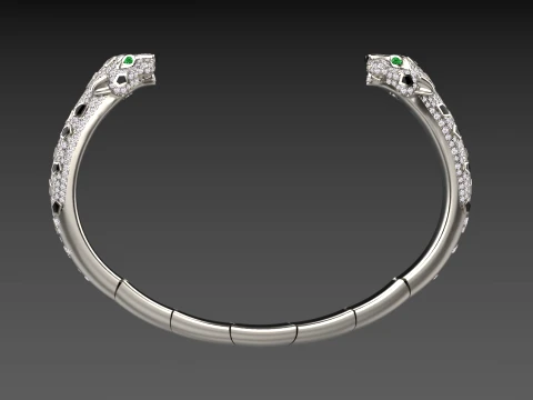 Bracelet panther 3D Print Model
