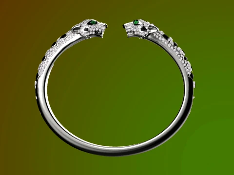 Bracelet panther 3D Print Model