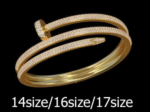 Nail Bracelet 3D Print Model