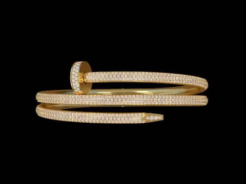 Nail Bracelet 3D Print Model
