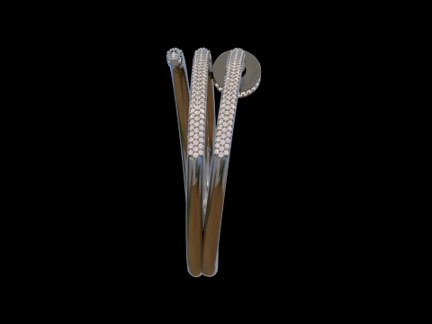 Nail Bracelet 3D Print Model