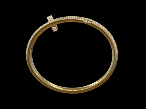 Nail Bracelet 3D Print Model