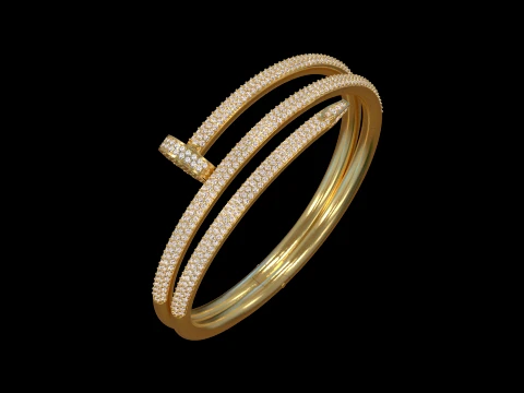 Nail Bracelet 3D Print Model