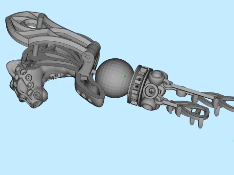 Earrings panther 3D Print Model