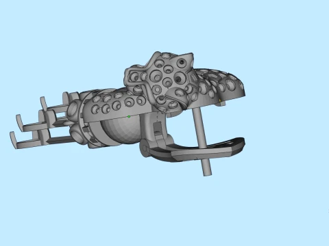 Earrings panther 3D Print Model