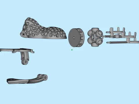 Earrings panther 3D Print Model