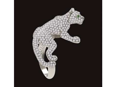 Ring Panther 3D Print Model