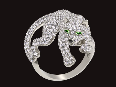 Ring Panther 3D Print Model
