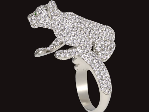 Ring Panther 3D Print Model