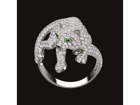 Ring Panther 3D Print Model