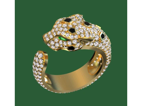 Ring Panther 3D Print Model