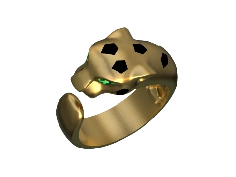 Ring Panther 3D Print Model