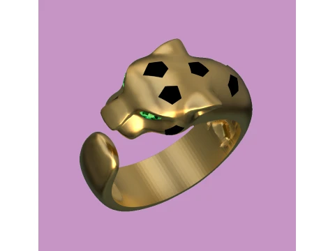 Ring Panther 3D Print Model