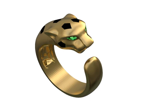Ring Panther 3D Print Model