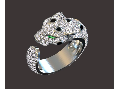 Ring Panther 3D Print Model