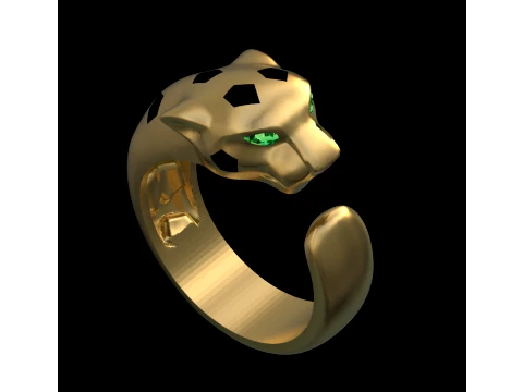 Ring Panther 3D Print Model