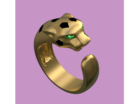 Ring Panther 3D Print Model