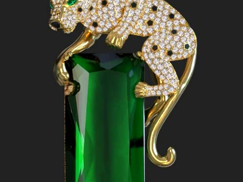 Pendant panther 3D Print Model