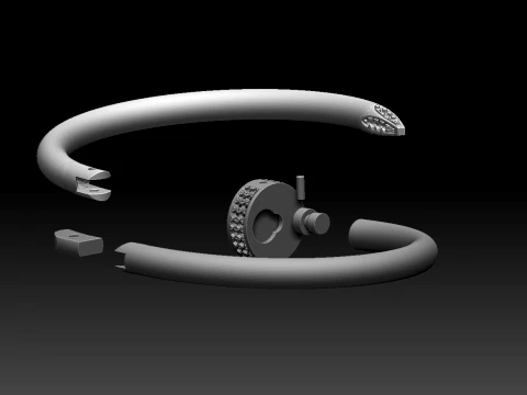 Bracelet panther 3D Print Model
