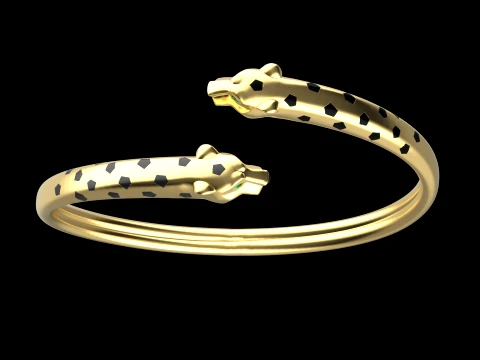 Bracelet panther 3D Print Model