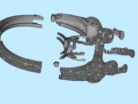 Bracelet panther 3D Print Model
