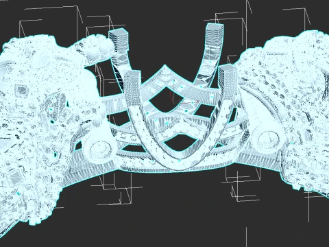 Bracelet panther 3D Print Model