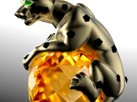 Panther Pendant 3D Print Model