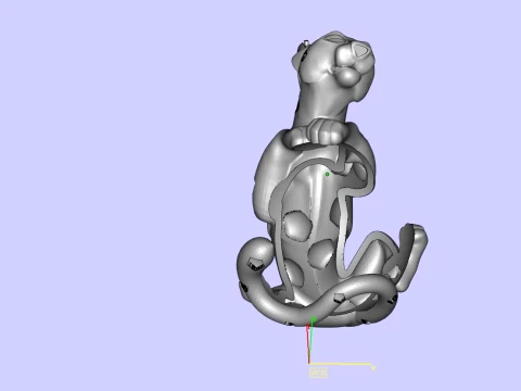 Panther Pendant 3D Print Model