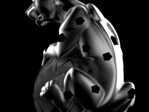 Panther Pendant 3D Print Model