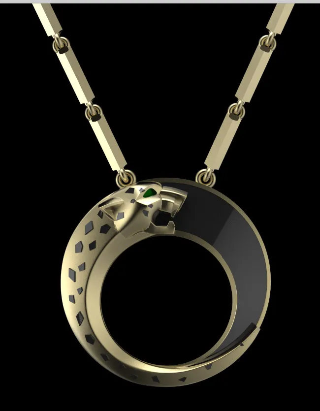 Pendant panther 3D Print Model .c4d .max .obj .3ds .fbx .stl .blend 