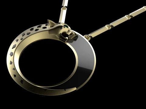 Pendant panther 3D Print Model