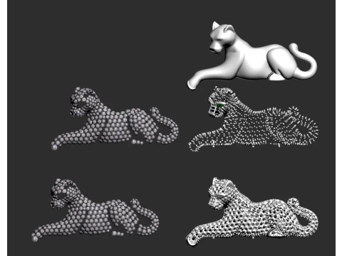 Pendant panther 3D Print Model