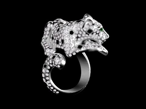 Ringpanther 3D Druckmodell