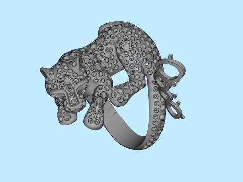 Ring panther 3D Print Model