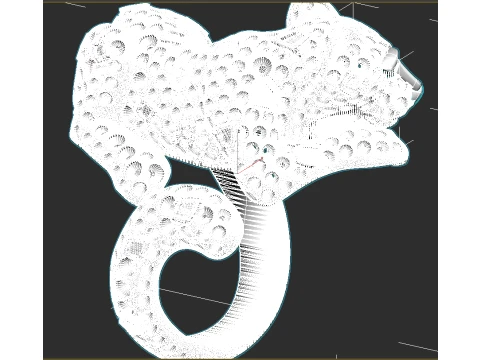 Ring panther 3D Print Model