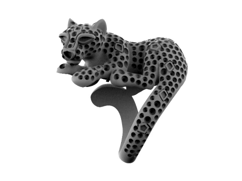 Ring panther 3D Print Model