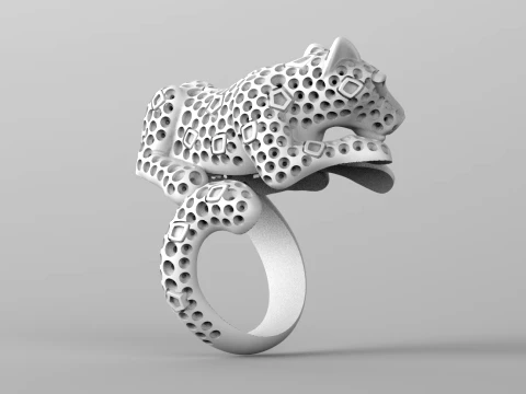 Ring panther 3D Print Model