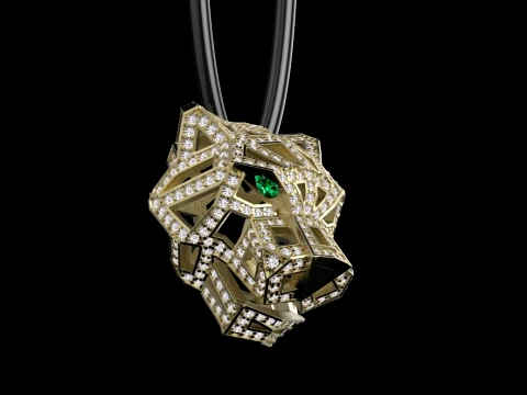 Pendant panther 3D Print Model