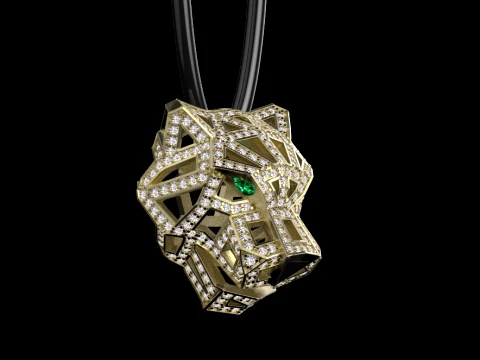Pendant panther 3D Print Model