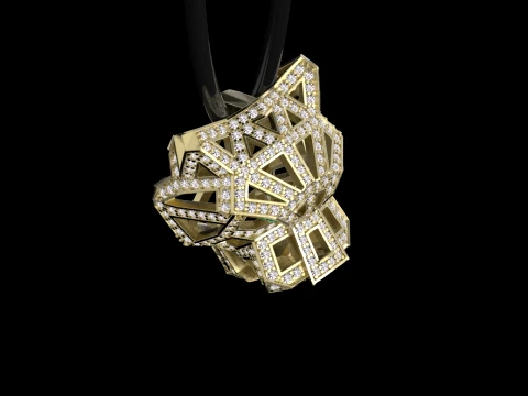 Pendant panther 3D Print Model
