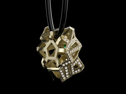 Pendant panther 3D Print Model