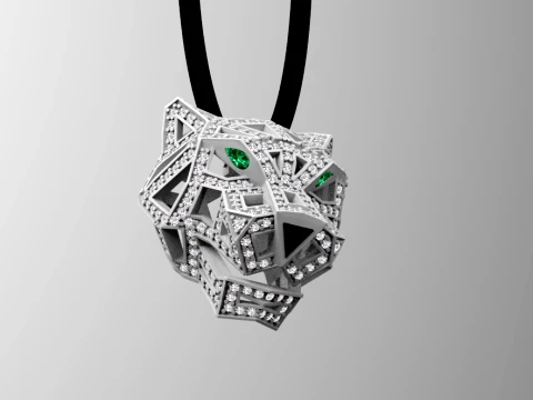 Pendant panther 3D Print Model