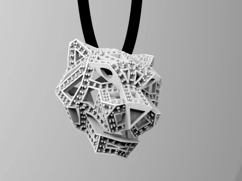 Pendant panther 3D Print Model