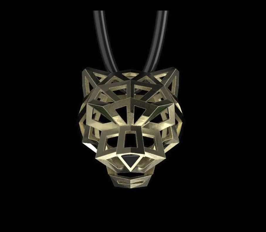Pendant panther 3D Print Model .c4d .max .obj .3ds .fbx .stl .blend 